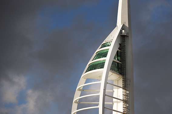 Spinnaker Tower photograph for business website in Portsmouth